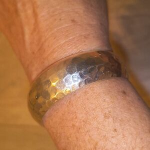 Hammered Sterling Silver Cuff Bracelet
